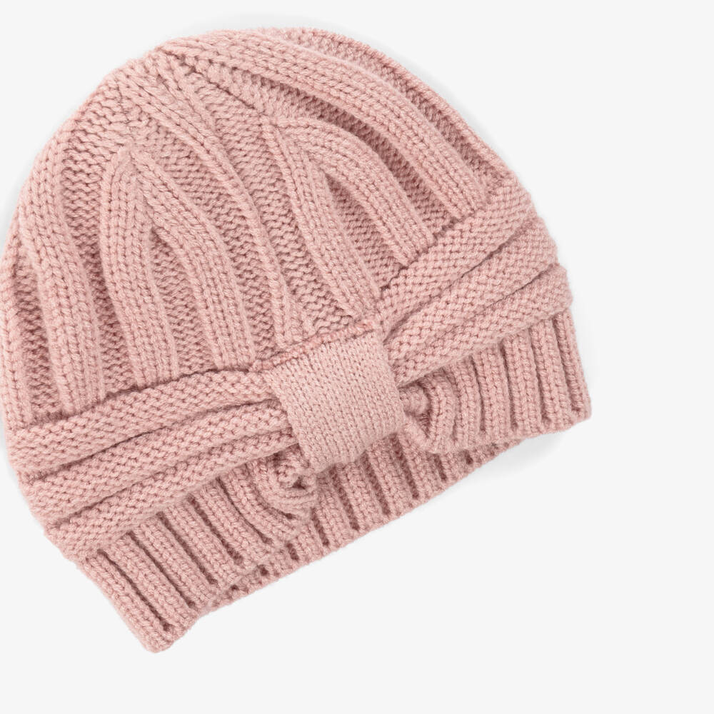 Mayoral Для новорожденных-Набор мягких розовых вязаных шапок для девочек | Childrensalon Outlet