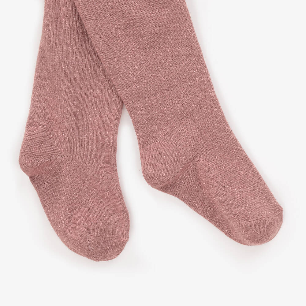 Mayoral-Girls Soft Pink Knit Tights | Childrensalon Outlet