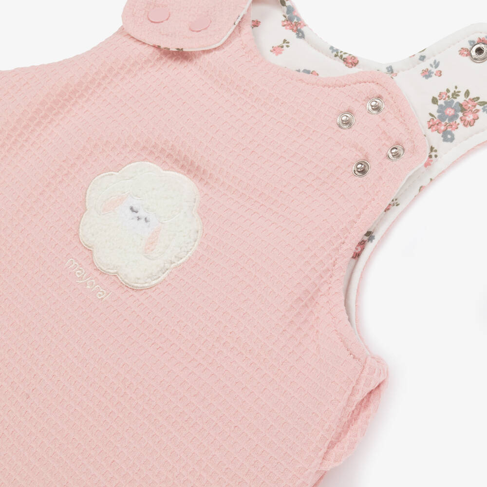 Mayoral Для новорожденных-Girls Soft Pink Lamb Sleep Sack | Childrensalon Outlet