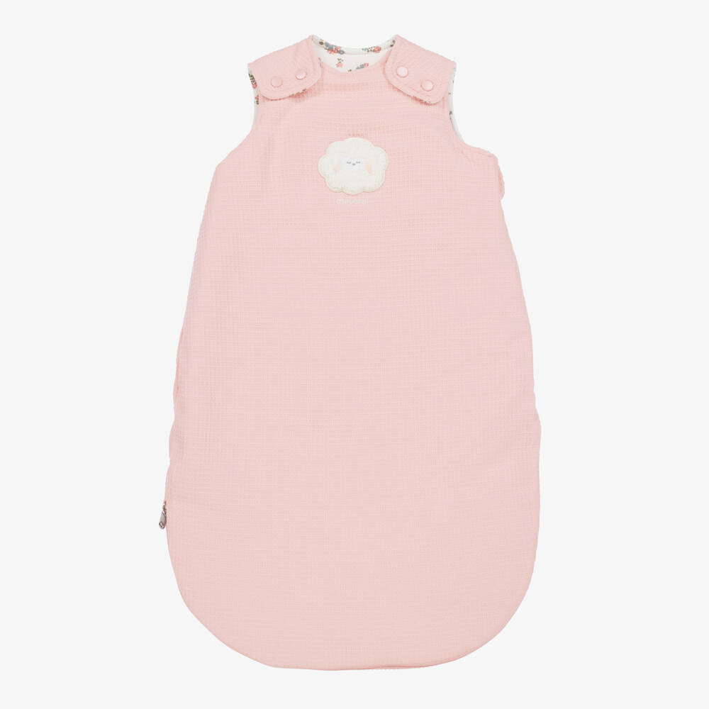 Mayoral Newborn-Girls Soft Pink Lamb Sleep Sack | Childrensalon Outlet
