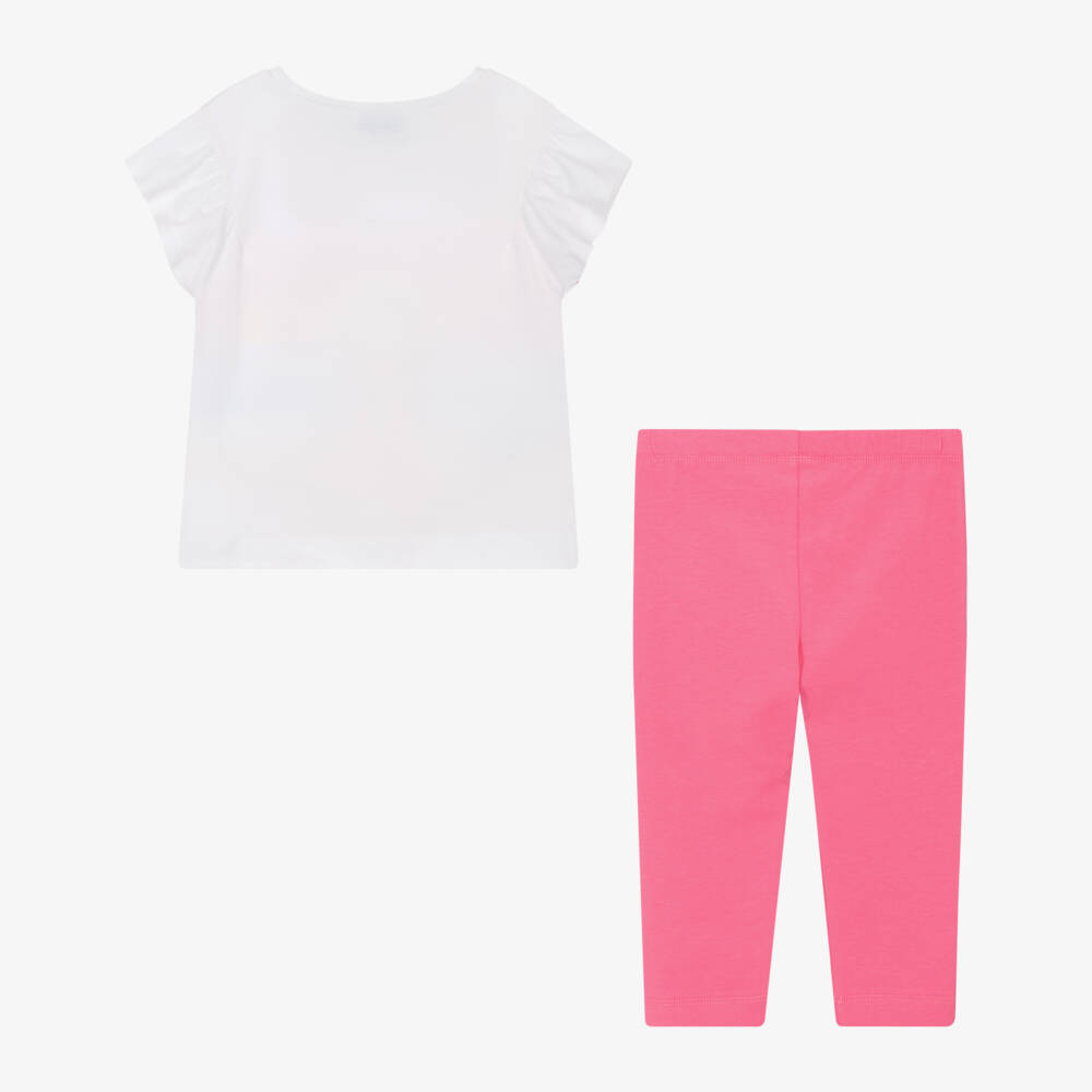 Mayoral-Girls Soft Pink Outfit Ensemble | Childrensalon Outlet