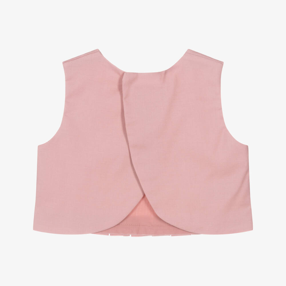 Mayoral-Girls Soft Pink Ruffle Blouse | Childrensalon Outlet
