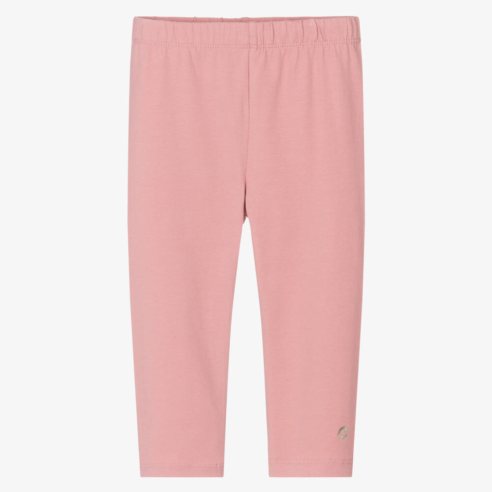 Mayoral-Girls Soft Pink Stretch Leggings | Childrensalon Outlet