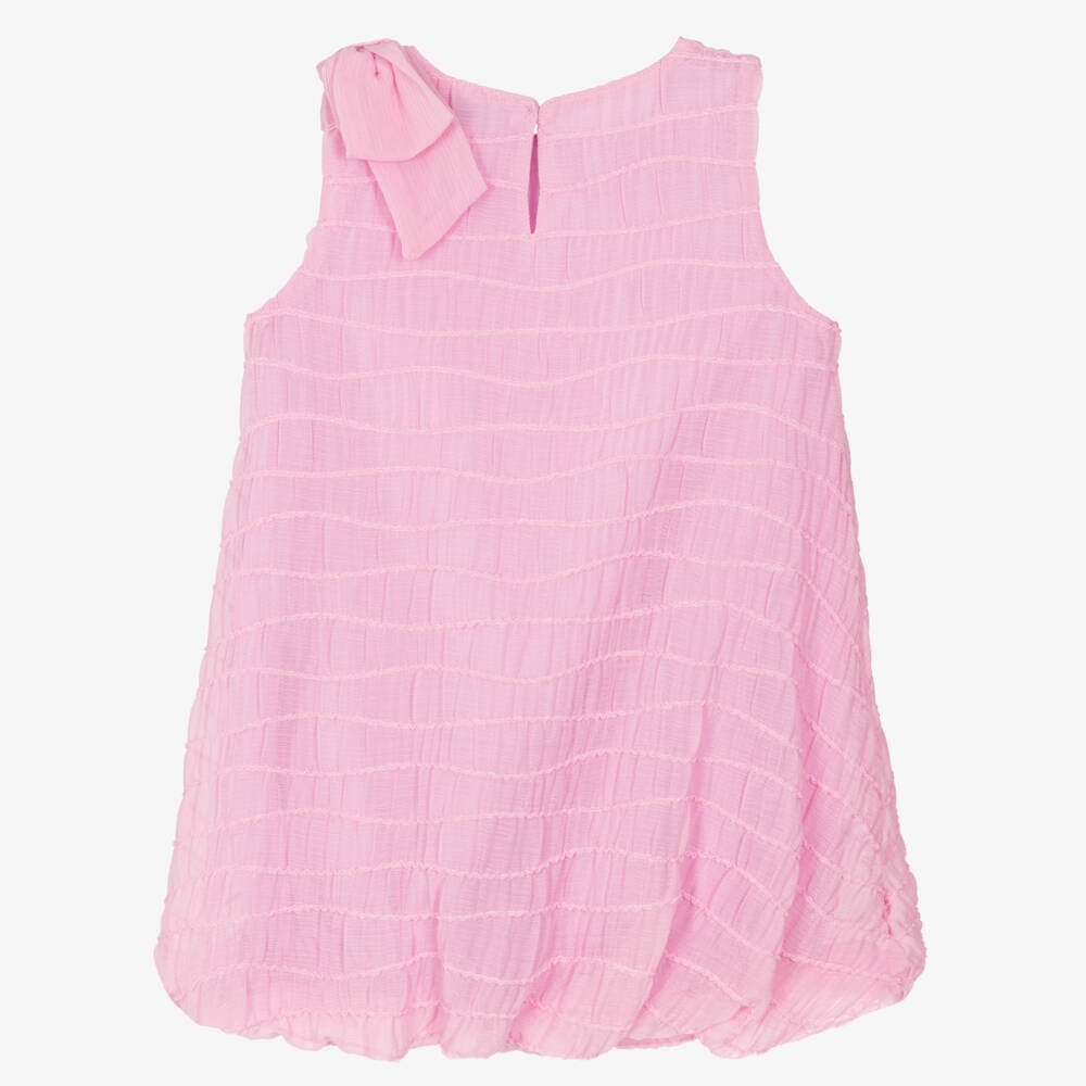 Mayoral-Girls Soft Rose Chiffon Frock | Childrensalon Outlet