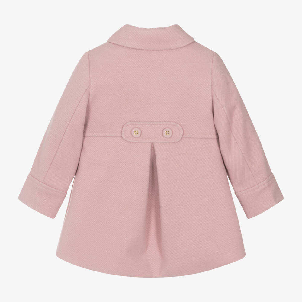 Mayoral-Girls Soft Rose Felted Jacket | Childrensalon Outlet