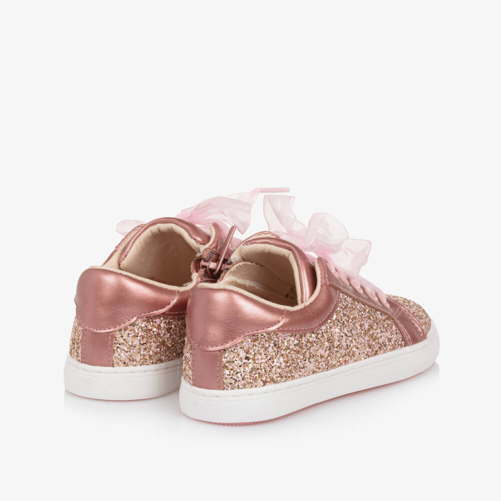 Mayoral-Girls Sparkle Pink Shimmer Sneakers | Childrensalon Outlet