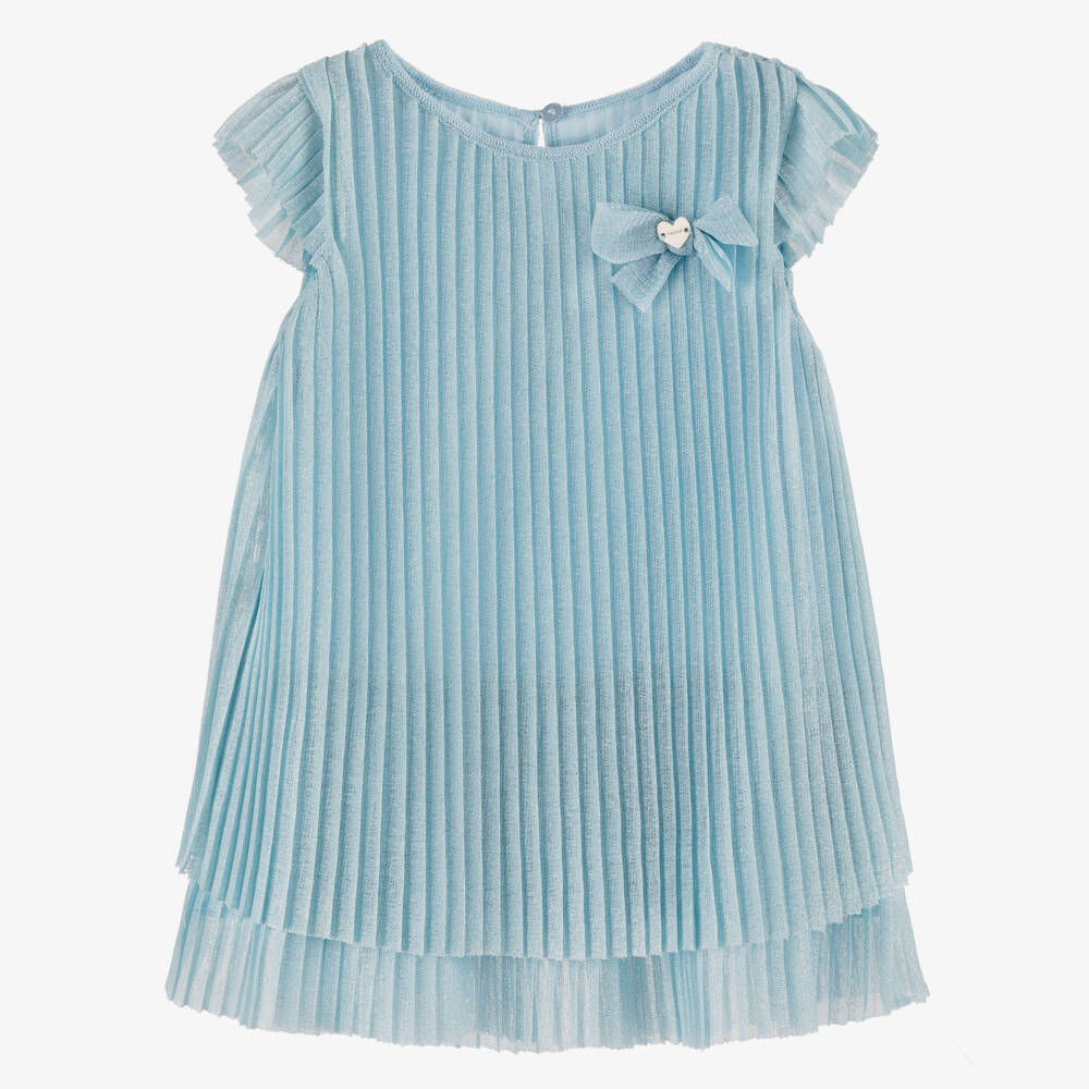 Mayoral-Girls Sparkling Pleated Tulle Frock | Childrensalon Outlet