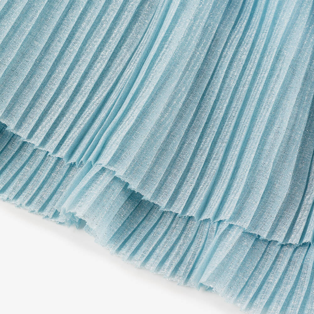 Mayoral-فستان تول براق مطوي للبنات | Childrensalon Outlet