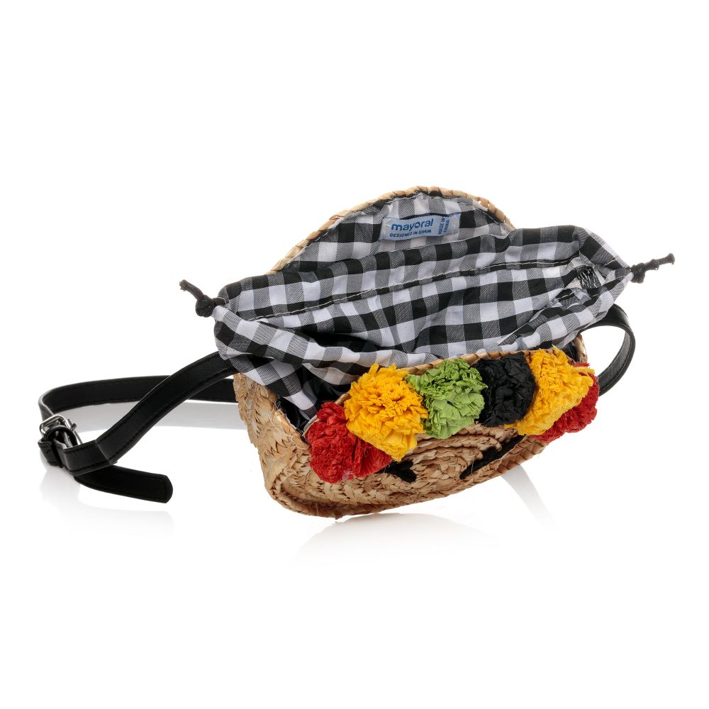 Mayoral Girls Straw Handbag 15cm