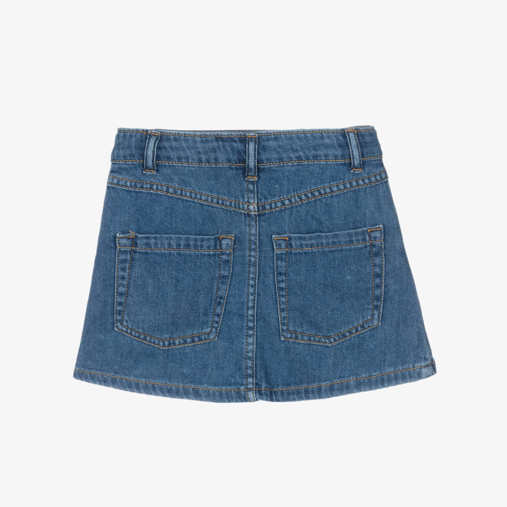 Mayoral-Girls Stylish Indigo Cotton Skirt | Childrensalon Outlet