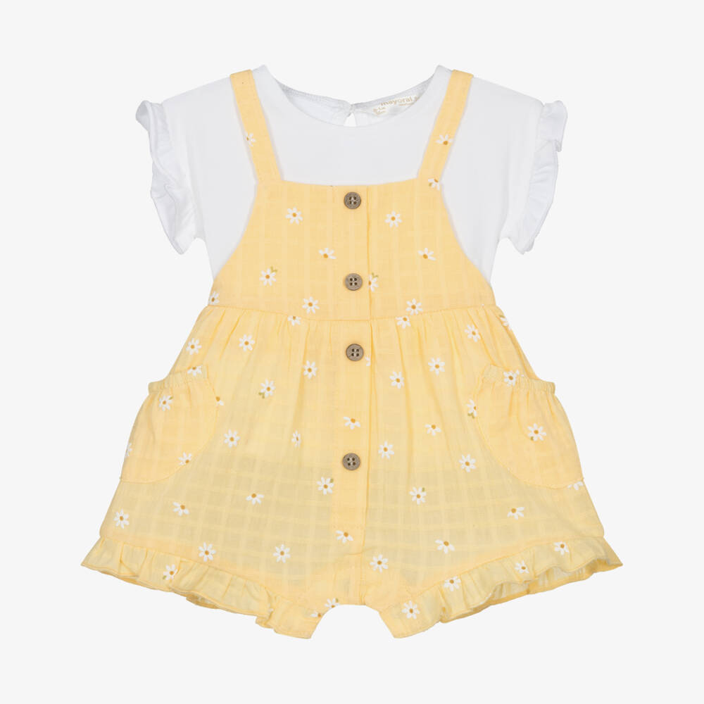 Mayoral Newborn-طقم دنغري قطني مشرق للبنات | Childrensalon Outlet