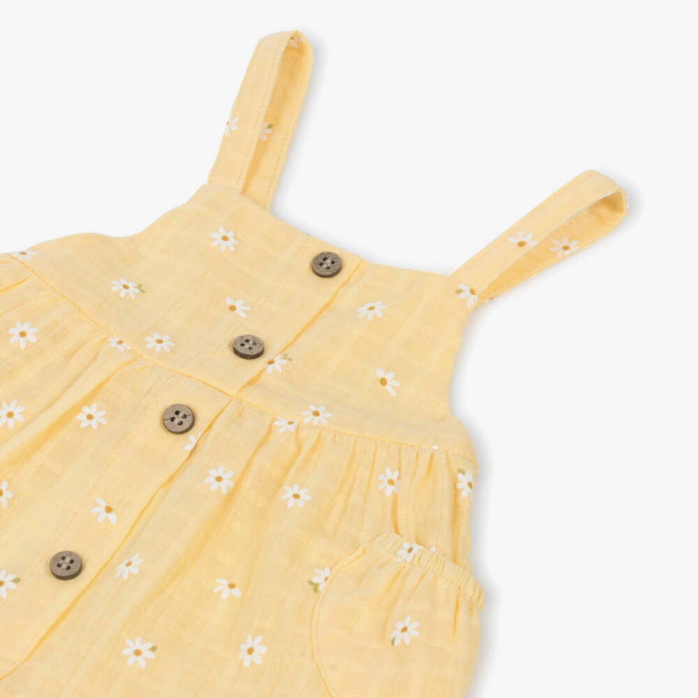 Mayoral Newborn-Girls Sunny Cotton Dungaree Outfit | Childrensalon Outlet