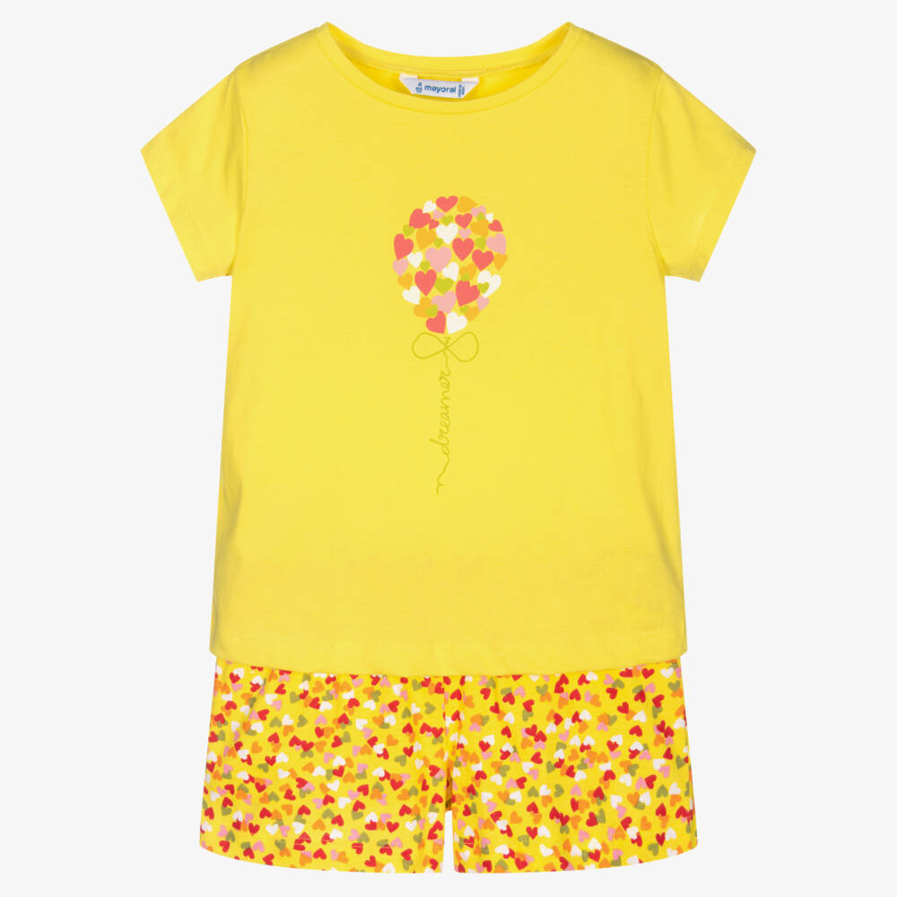 Mayoral-طقم نوم قطني مشرق للبنات | Childrensalon Outlet
