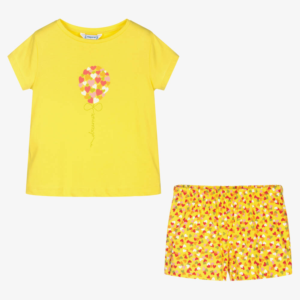 Mayoral-طقم نوم قطني مشرق للبنات | Childrensalon Outlet