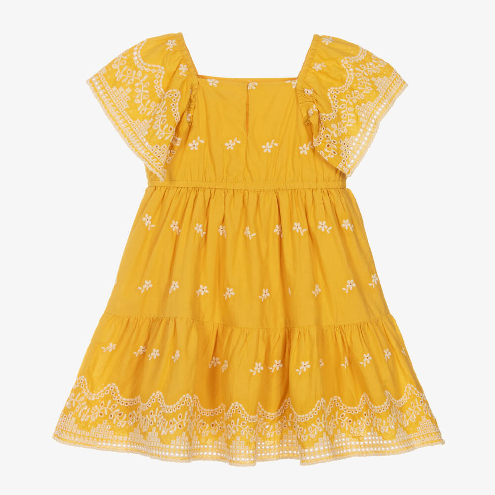Mayoral-Girls Sunny Floral Cotton Dress | Childrensalon Outlet