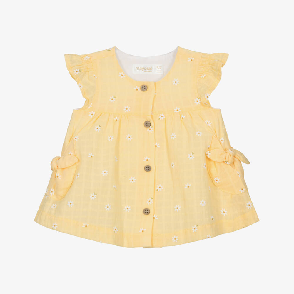 Mayoral Newborn-فستان قطني مزهر للبنات | Childrensalon Outlet
