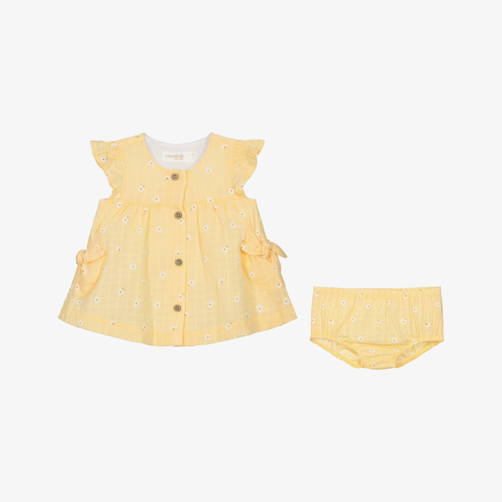 Mayoral Newborn-Girls Sunny Floral Cotton Dress | Childrensalon Outlet