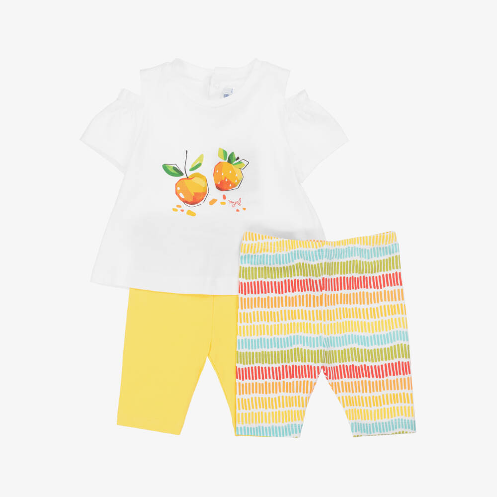 Mayoral-Girls Sunshine Leggings Ensemble | Childrensalon Outlet