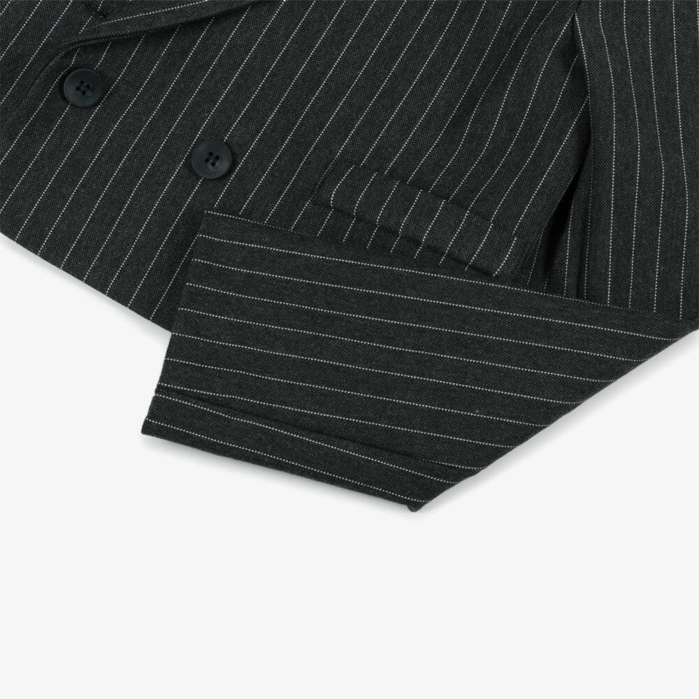 Mayoral-Girls Tailored Grey Pinstripe Blazer | Childrensalon Outlet