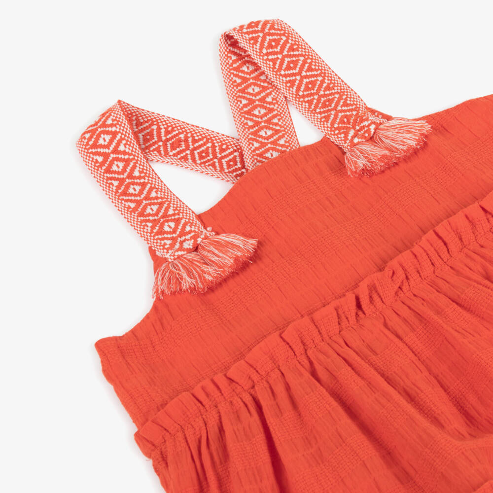 Mayoral-Girls Tangerine Tiered Sundress | Childrensalon Outlet