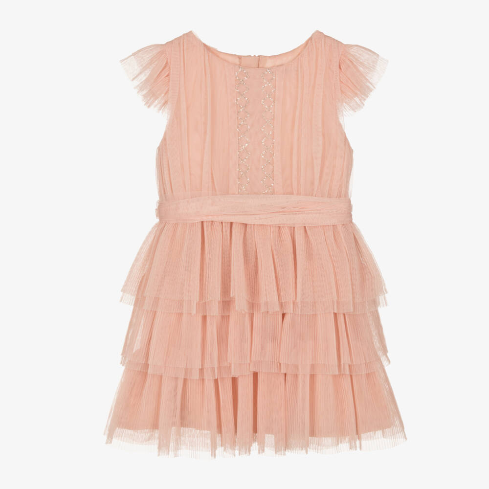 Mayoral-Платье из тюля с блестками для девочек | Childrensalon Outlet