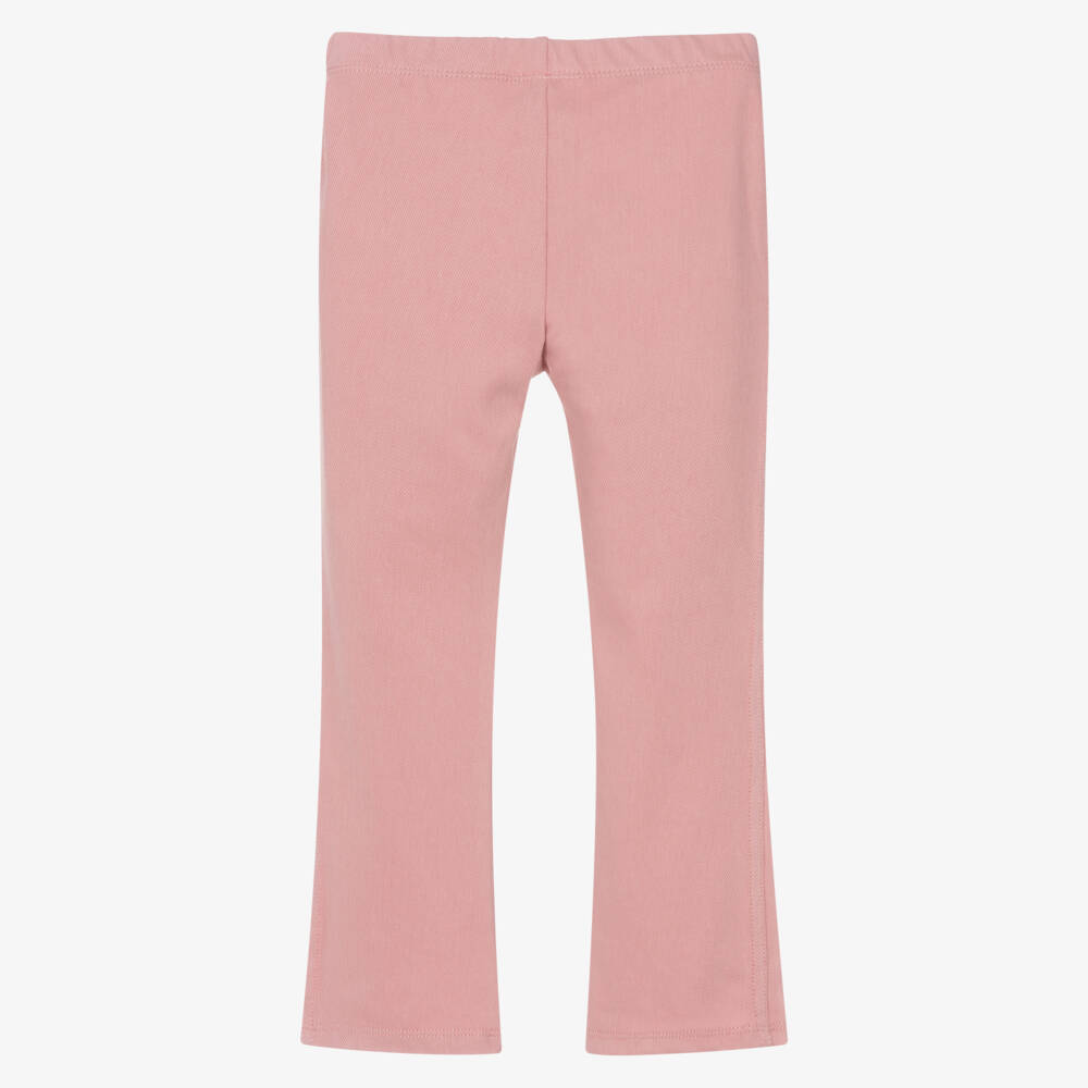 Mayoral-Girls Twill Pink Flare Pants | Childrensalon Outlet