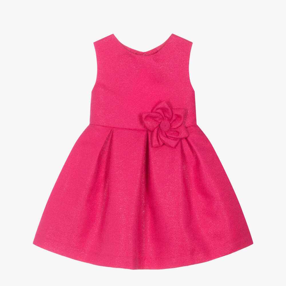 Mayoral-Girls Twirl-Worthy Pink Floral Dress | Childrensalon Outlet