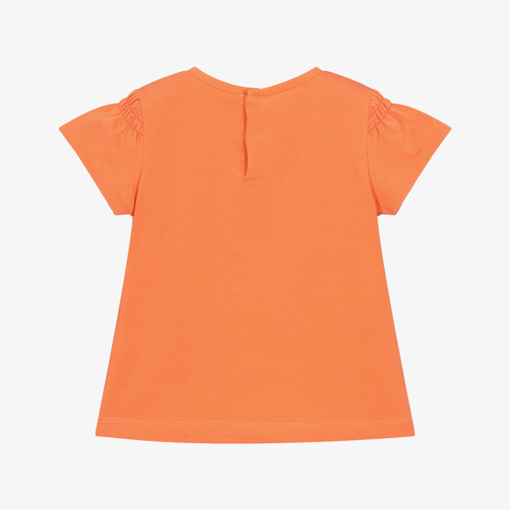 Mayoral-Яркая хлопковая футболка с бабочками для девочек | Childrensalon Outlet