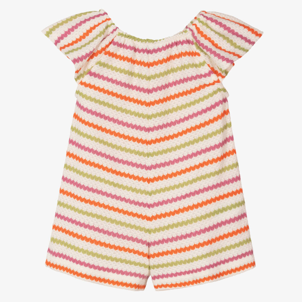 Mayoral-جمبسوت مخطط بألوان زاهية للبنات | Childrensalon Outlet