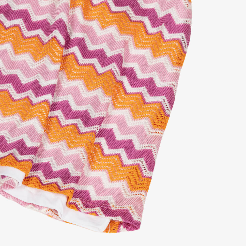 Mayoral-Girls Violet Zigzag Knit Dress | Childrensalon Outlet