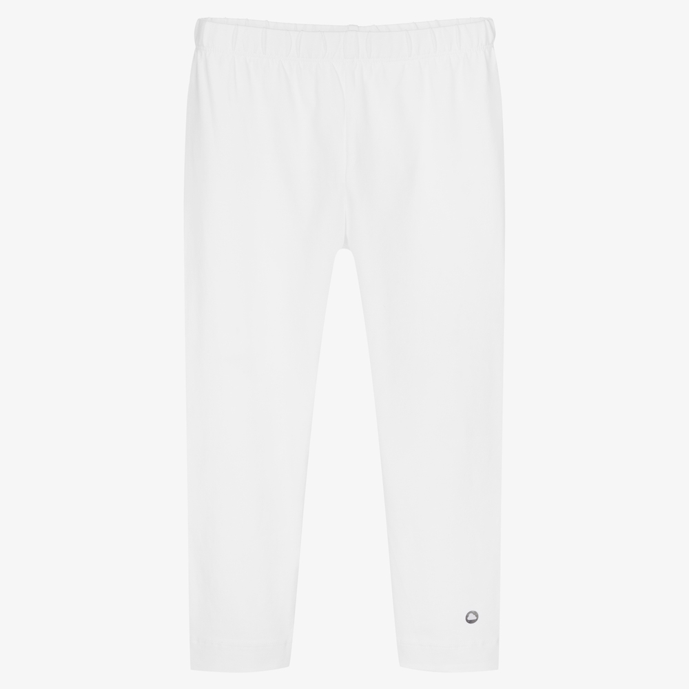 Mayoral-Girls White Capri Leggings | Childrensalon Outlet