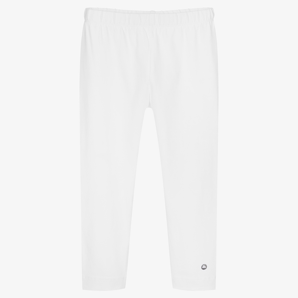 Mayoral - Girls White Capri Leggings | Childrensalon