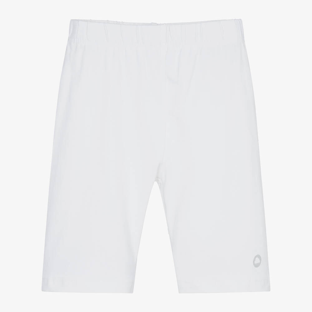 Mayoral-Girls White Cotton Cycling Shorts | Childrensalon Outlet