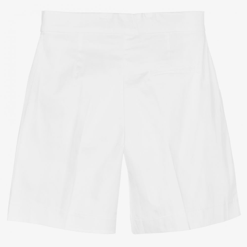 Mayoral - Girls White Cotton Shorts | Childrensalon Outlet
