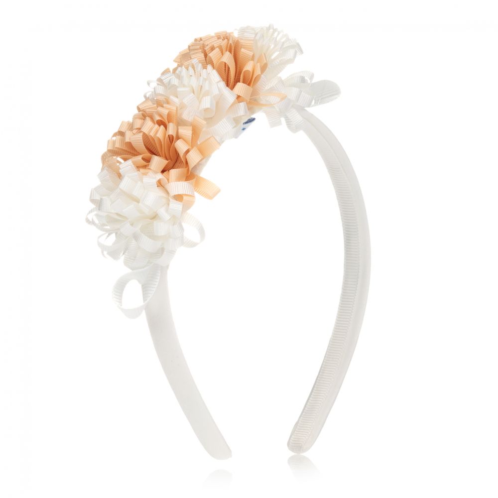 Mayoral - Girls White Flower Hairband | Childrensalon