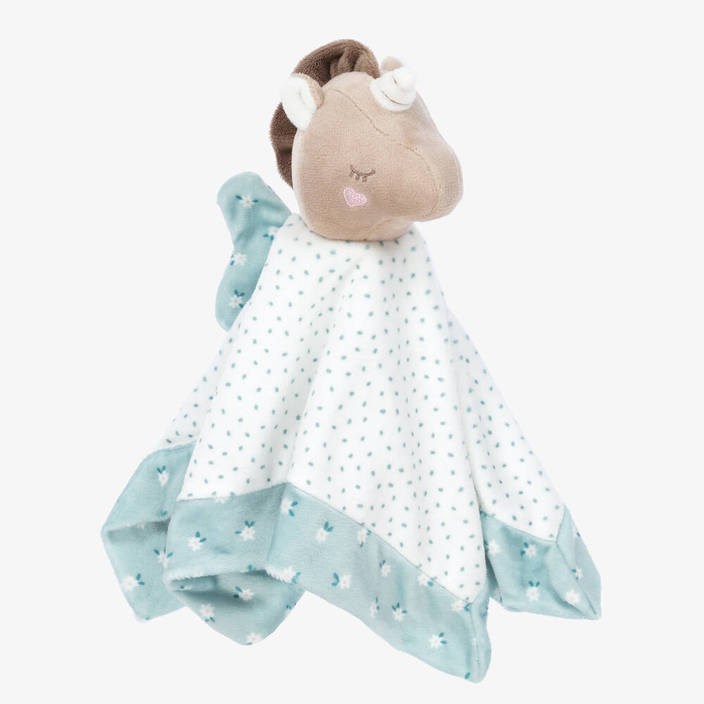 Mayoral-Girls White & Green Unicorn Doudou (31cm) | Childrensalon Outlet