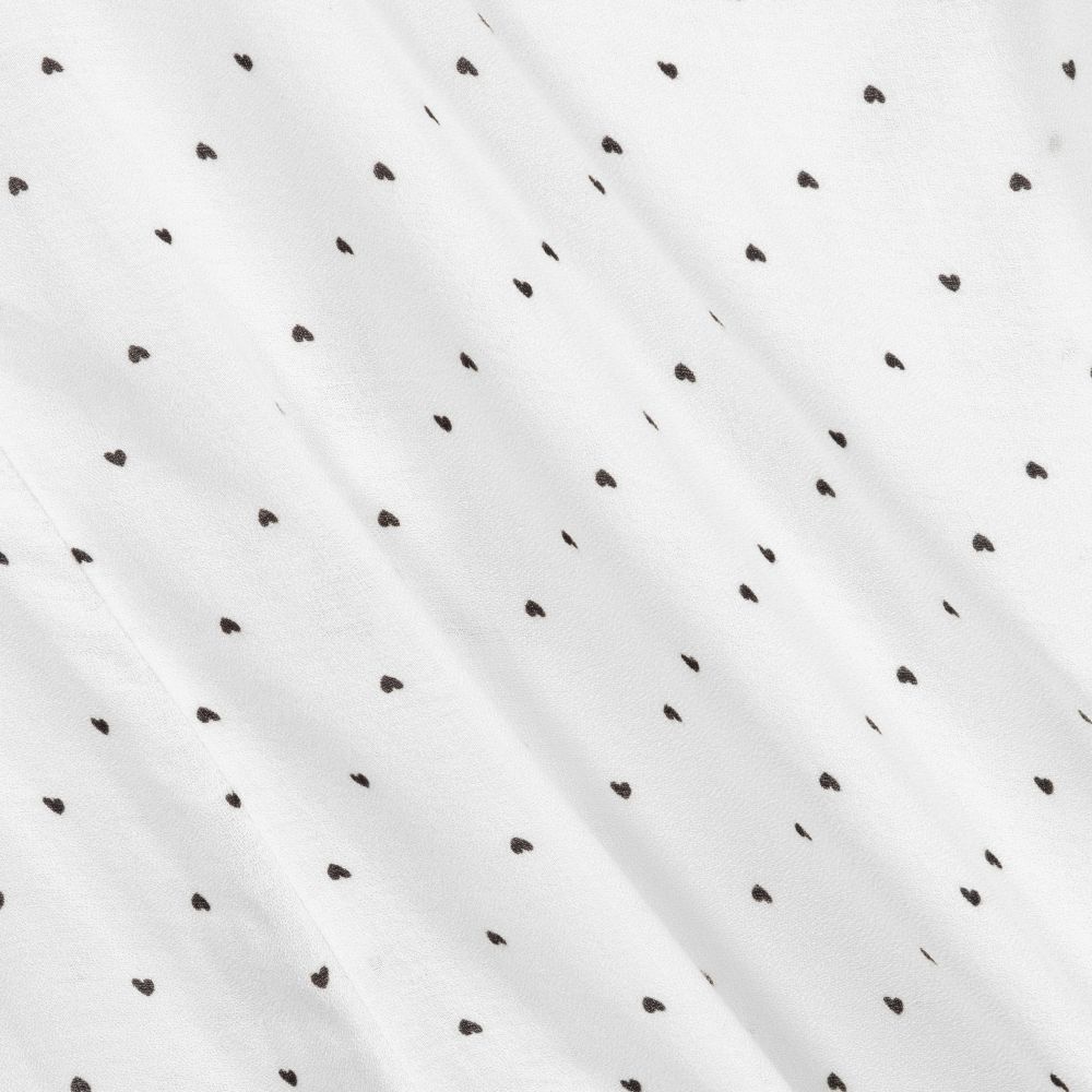 Mayoral-Белая блузка с сердечками для девочек | Childrensalon Outlet