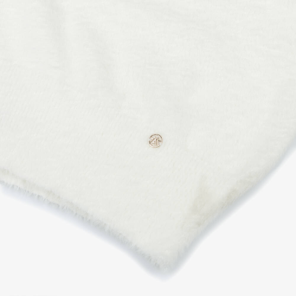 Mayoral-Кремовый пушистый вязаный свитер для девочек | Childrensalon Outlet