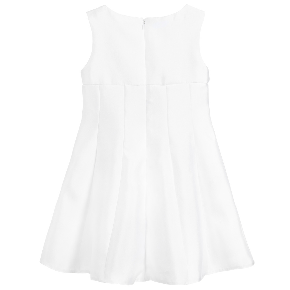 Mayoral-Girls White Satin Dress | Childrensalon Outlet