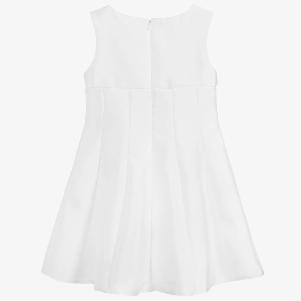 Mayoral-Girls White Satin Dress | Childrensalon Outlet