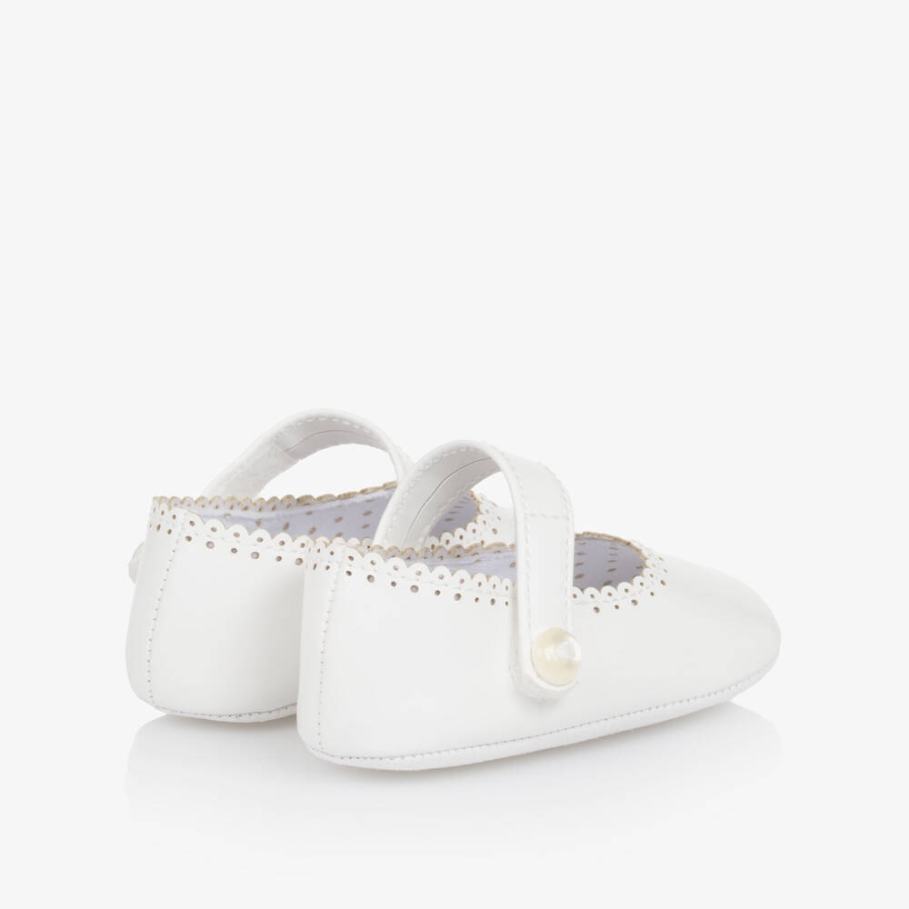 Mayoral Newborn-Girls' White Soft Leatherette First Steps | Childrensalon Outlet