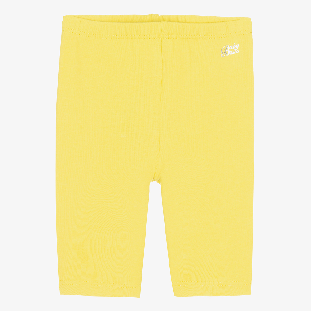 Mayoral Legging jaune en coton Fille Childrensalon Outlet