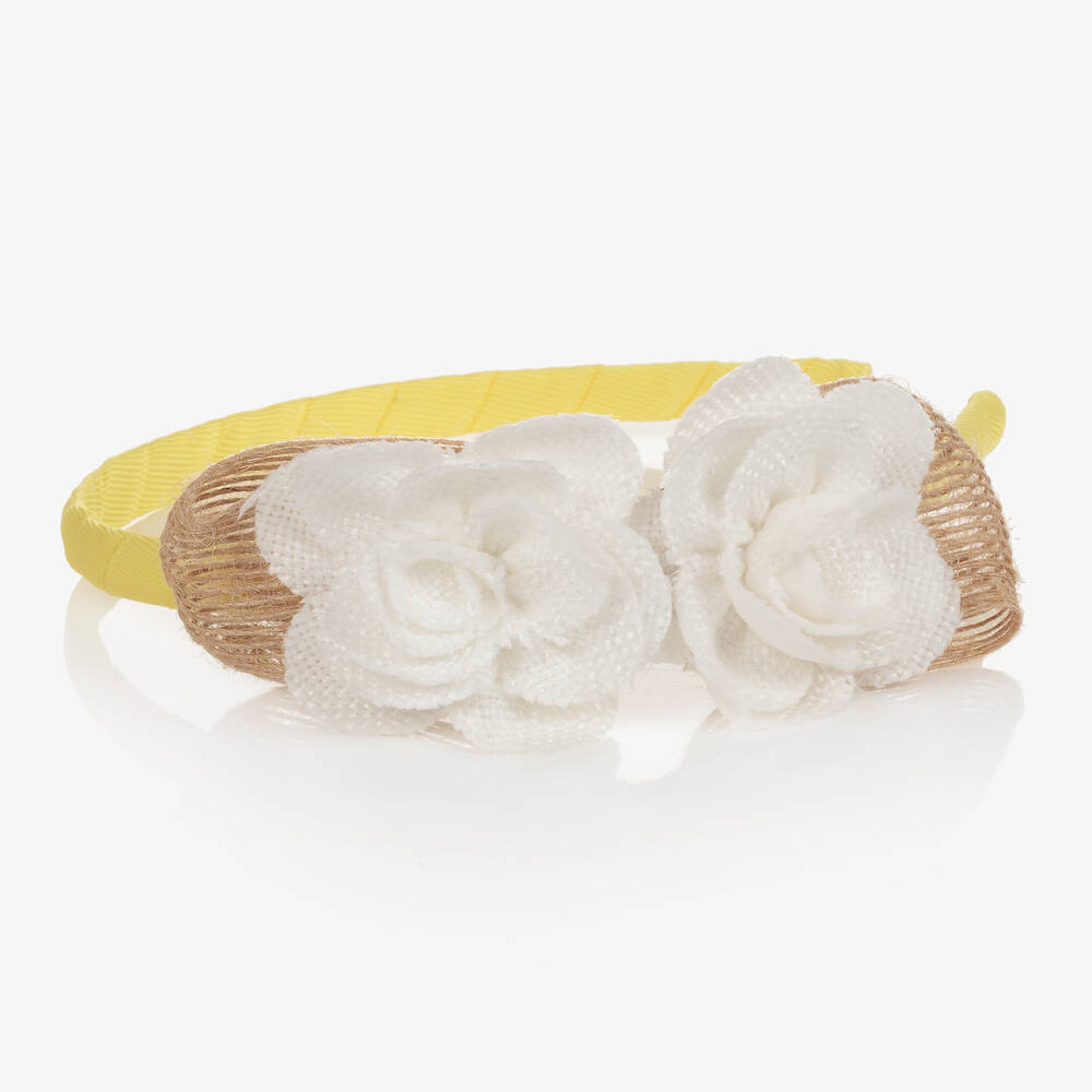 Mayoral-Желтый ободок с цветами для девочек | Childrensalon Outlet