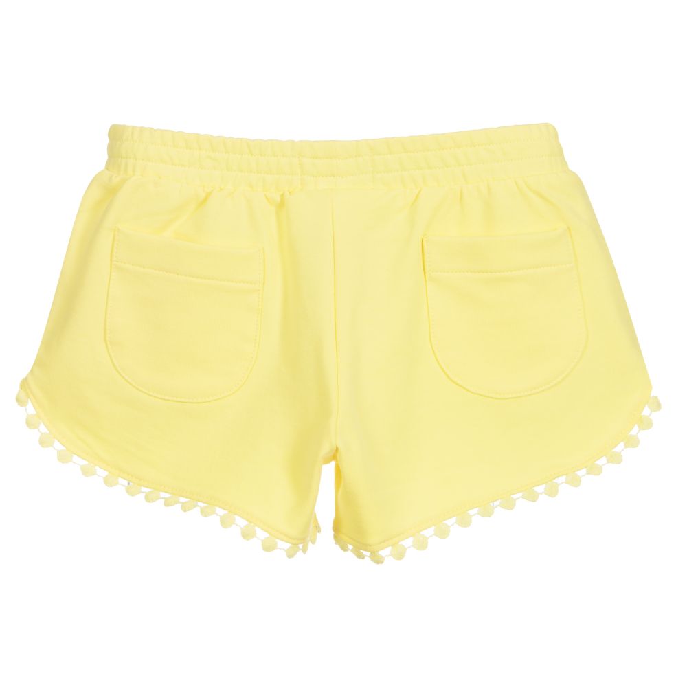 Mayoral Girls Yellow Jersey Shorts Childrensalon Outlet