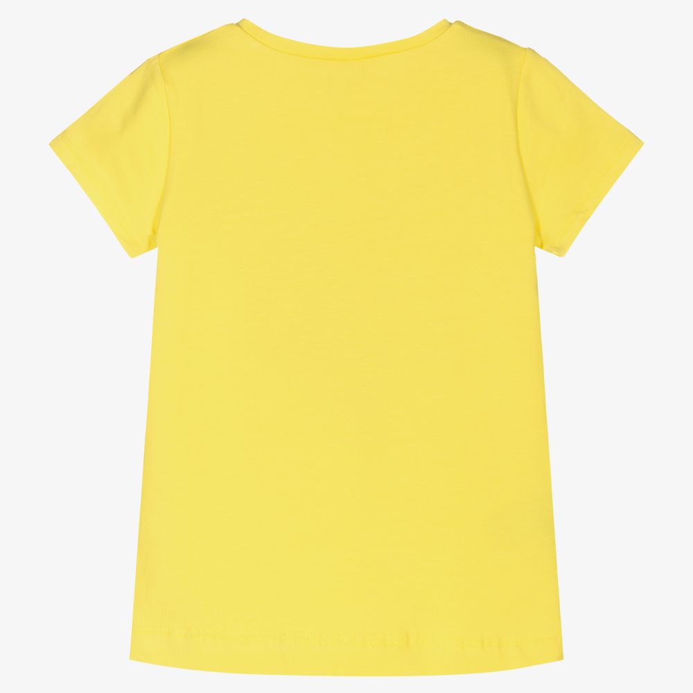 Mayoral-Girls Yellow Lemonade T-Shirt | Childrensalon Outlet