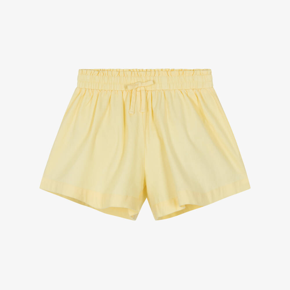 Mayoral-Шорты из льняной смеси для девочек жёлтые | Childrensalon Outlet