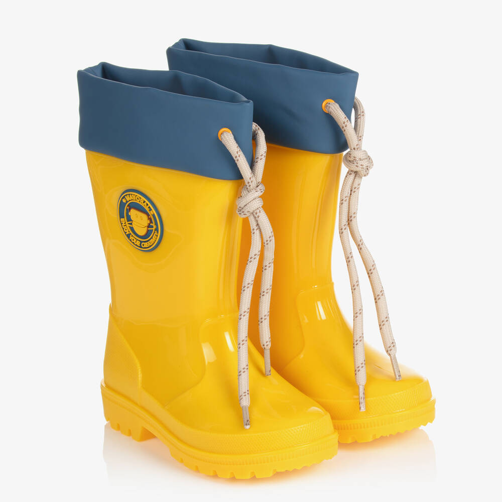 Girls Yellow Rain Boots