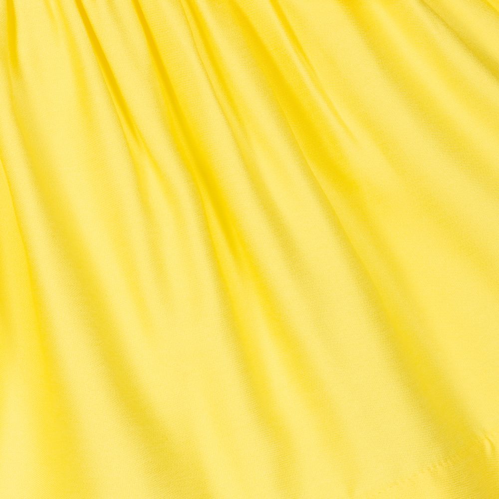 Mayoral-Girls Yellow Satin Dress | Childrensalon Outlet