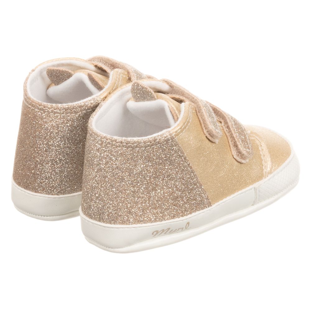 مايورال Newborn-ترينرز جلد إصطناعي لون ذهبي لمرحلة قبل المشي | Childrensalon Outlet