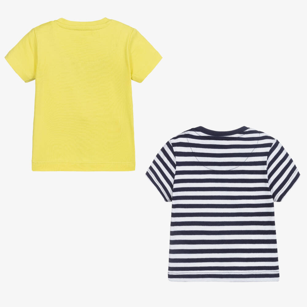 Mayoral-Green & Blue T-Shirts (2 Pack) | Childrensalon Outlet